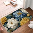 thumbnail image 5 of 1pc Floral Pattern Absorbent Non-Slip Bathroom Thickened Flannel Rug Decor,Soft,Quick Drying,Suitable For Indoor/outdoor Use,Bathrooms,Bedrooms,Kitchens,Terrace,Laundry Rooms,16"x24", 5 of 9