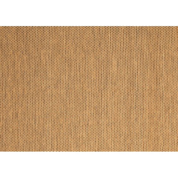 Ahgly Company Indoor Rectangle Abstract Orange Contemporary Area Rugs, 7' x 9'
