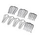 thumbnail image 3 of horquillas para el pelo con revestimiento de metal negro, elegantes peinetas laterales vintage en forma de U para peinar el cabello DIY, 3 of 15