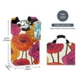 thumbnail image 2 of Yayeee Freestanding Laundry Hamper with Handle Collapsible Large Storage Basket for Clothes, Purple Hand Drawn Floral, 2 of 7