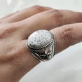 thumbnail image 3 of Dendritic Opal Mans Ring, Natural Dendrite Opal Ring, Silver Jewelry, 925 Silver Ring, Birthday Gift, Heavy Mens Ring, Arabic Design, Ottoman Style Ring, Christmas, Turkey Mens Signet Ring, 3 of 5