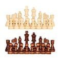 thumbnail image 1 of 32 piezas Piezas de ajedrez de madera Figuras de ajedrez, 1-2 Jugadores Torneo Apriete de ajedrez de madera Aprendedor de ajedrez empeño para el juego, 1 of 9