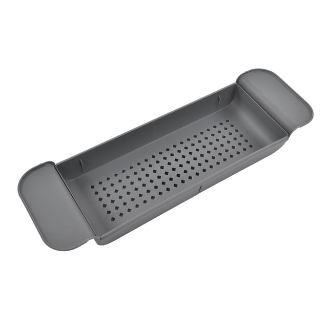 Bathtub Caddy Tray, Telescopic Bathtub Rack Eco Friendly Multifunction For Candle For Wine For Towel Grey