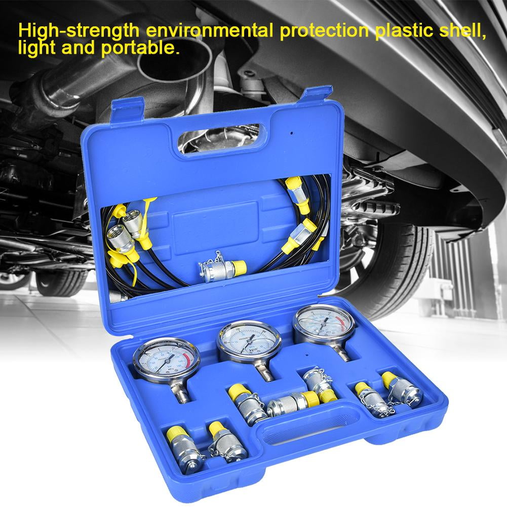 EOTVIA Pressure Testing Kit,Hydraulic Pressure Test Tester Kit