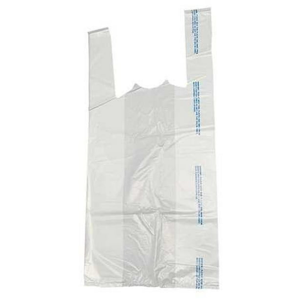ZORO SELECT 5DUN9 T-Shirt Bags,White,23 In. L,PK1000 - Walmart.com