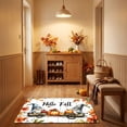thumbnail image 6 of Zynviq Thanksgiving Area Rugs Pumpkin 15.7" X 23.6" Throw Rug Polyester White Washable Rectangular Small Rug for Living Room, 6 of 7