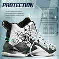 thumbnail image 4 of BINQER Zapatillas de baloncesto de caña alta for hombre con amortiguación de malla transpirable y suela antideslizante., 4 of 6
