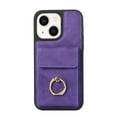 thumbnail image 4 of for iPhone 15 Plus Case Wallet, with PU Leather Detachable Card Holder Compatible with Magsafe, Durable Protection Magnetic Phone Case with Ring Kickstand for iPhone 15 Plus, Purple, 4 of 7