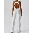 thumbnail image 6 of Liacowi Women Workout Jumpsuit Sleeveless U Neck Backless Hollowed Solid Slim Romper Yoga Jumpsuit, 6 of 7