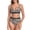 Leopard, variant on Women's V Neck Mesh Splicing Bikini Swimsuit Set for Women Swimwear Two Piece Bathing Suits Size M