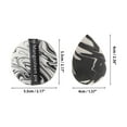 thumbnail image 2 of Unique Bargains 1 Set Portable Face Makeup Sponge Kit for Bedrooms Black White Hydrophilic Polyurethane, 2 of 5