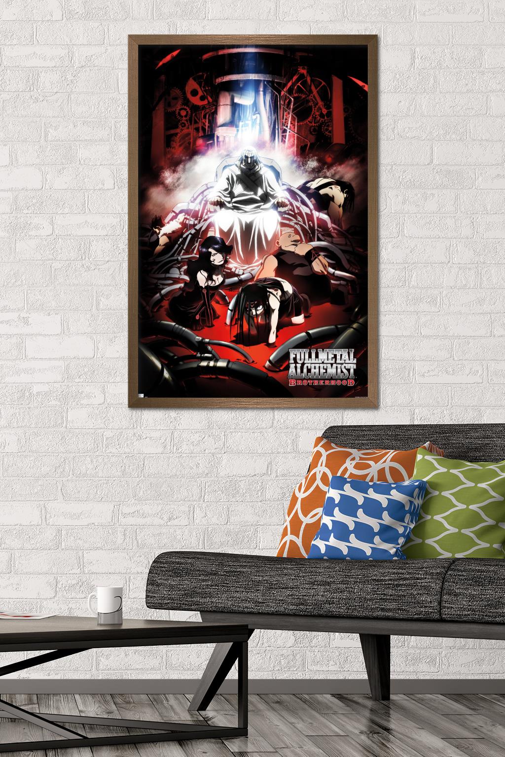 Fullmetal Alchemist: Brotherhood - Key Art 3 Wall Poster, 22.375" x 34" Framed