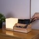 thumbnail image 5 of Lámpara de mesa Lámpara de noche Luz nocturna Dormitorio Carga simple Control remoto Almacenamiento multifuncional Madera, 5 of 7