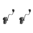 thumbnail image 2 of Soporte de teléfono para ventilación de coche con clip giratorio de 360 ​​grados, de aleación (Negro Tipo 2), 2 of 7