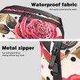 thumbnail image 4 of Rose Leopard USB Organizer Oxford Cloth Waterproof Charger Phone Case Hard Drive Bags USB Case Bag 5.9x9.44x3.14 in Digital Product Storage Organizer, 4 of 6