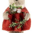 thumbnail image 5 of Northlight Woodland Girl Bear Holding Wreath Christmas Figure -  10", 5 of 7