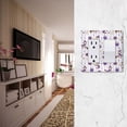 thumbnail image 5 of Yayeee Rocker Switch Wall Plate 2-Gang 4.7"x4.6" Home Decorative Outlet Cover, Purple Halloween Gooses, 5 of 6