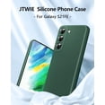 thumbnail image 5 of [3 in 1 for Samsung Galaxy S21 FE 5G Case, with Screen Protector, [Upgraded Enhanced Camera Protection][Microfiber Lining] Shockproof Liquid Silicone Phone Case. (Alpine Green), 5 of 6