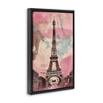 thumbnail image 2 of Stupell Industries Cottage Parisian Tower Pink & Blue Black Floating Frame Canvas Art, 17 x 25, by Creative Studio, 2 of 8