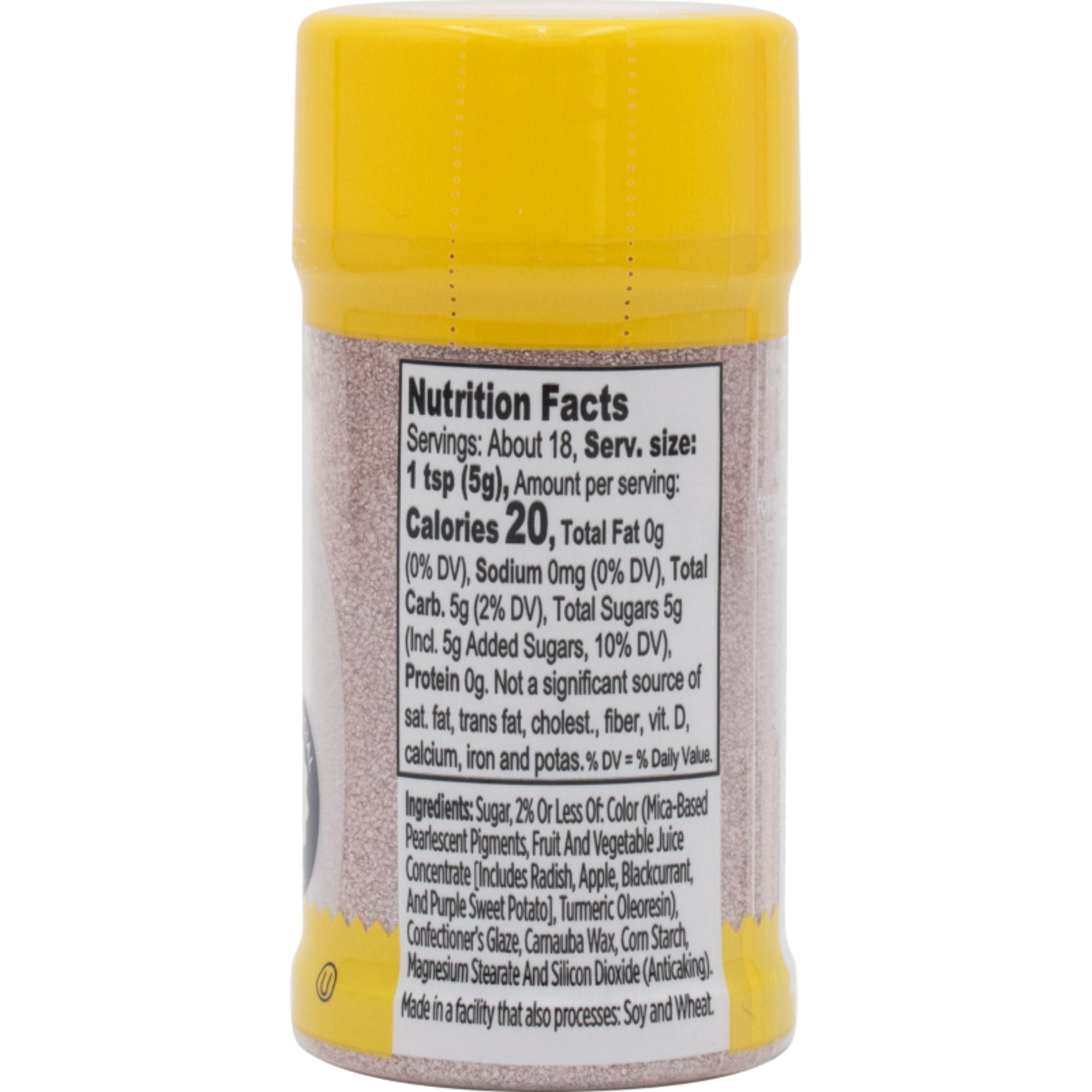 Wilton Rose Gold Sanding Sugar Edible Sprinkles 3.1 oz. Bottle