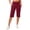 Wine #023, variant on Capri Pants for Women High Waist Workout Yoga Shorts with Pockets Tummy Control Leggings Straight Leg Long Shorts, M
