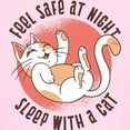 thumbnail image 3 of CafePress - Sleep With A Cat T Shirt - Light T-Shirt Kids XS-XL, 3 of 4