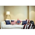 thumbnail image 2 of 4th of July Decorations Pillow Covers, Set of 4 Niyattn 18x18 Inch Independence Day Patriotic Day Memorial Day American Flag Stars and Stripes Patriotic Throw Pillow Covers USA Freedom Pillows Dcor, 2 of 6