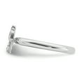 thumbnail image 3 of Bague Croix en Argent Sterling Stackable Expressions Rhodium Blanc Taille 6, 3 of 3