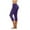 Purple, variant on ZyeKqe Capri Leggings for Women Summer Cropped High Waist Yoga Pants Comfy Stretchy Silm Fitted Capris