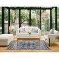 thumbnail image 6 of Leick Home Cusp Rectangle Gray with Blue Indoor/Outdoor Area Rugs, 4' x 6', 6 of 7