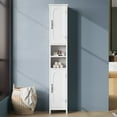 thumbnail image 5 of Selooye Tall Bathroom Storage Cabinet with Lights, Adjustable Shelves, White, 5 of 8