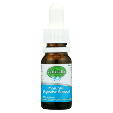Culturelle Baby Probiotic & Vitamin D Drops, for Immune & Digestive Support, 0.3 fl oz
