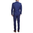 thumbnail image 5 of Men's Raphael Slim Fit Solid French Medium Blue Two Button 2 Piece Formal Suit, 5 of 5