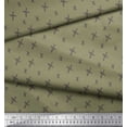 thumbnail image 3 of Soimoi Green Velvet Fabric Cross & Geometric Print Sewing Fabric Yard 58 Inch Wide, 3 of 3