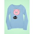 thumbnail image 3 of Cute Pig Says Hello Long Sleeve Toddler -Image by Shutterstock,  2 Toddler, 3 of 4