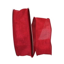 JAM Paper Scarlet, Linen, 2.5in x 10yd, 1/Pack