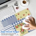 thumbnail image 4 of Long Mouse Pads for Desk,Pioneer Flower Floral Print Pattern Desk Mats on Top Of Desks, Desk Mouse Pad Extra Large with 3mm Non-Slip Base and Stitched Edge for Gaming,Office,Work,Home 31.5"x11.8", 4 of 6