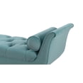 thumbnail image 5 of Alma Tufted Flare Arm Entryway Bench, Arctic Blue, 5 of 8