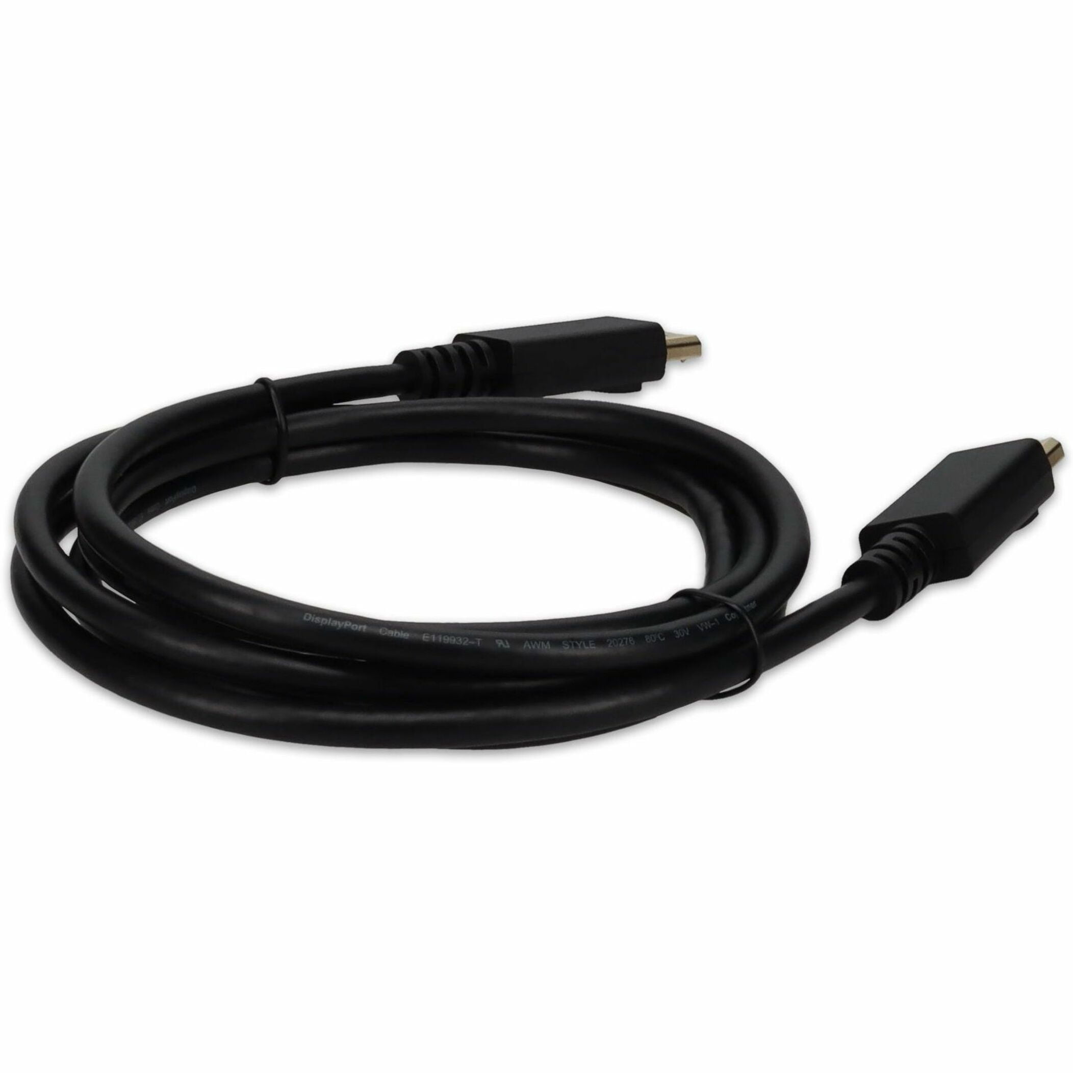 AddOn 6ft 4K UHD DisplayPort Cable Black DISPLAYPORT14MM6F