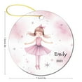 thumbnail image 3 of Christmas Ceramic Ornament Ballerina Girls Christmas Tree Ornaments Ballet Dancer Xmas Holiday Keepsake Christmas Tree Decoration for Woman Friend Birthday, 3 of 8