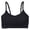 Black, variant on Women's Comfortable Sexy Sports Beautiful Back Yoga Fitness Anti Walking Light Bra Strap Open Back White S