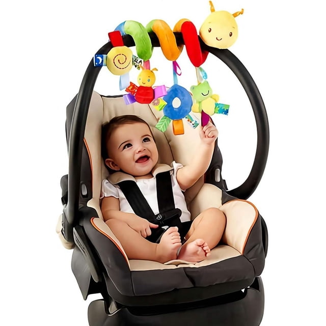 Sonajeros colgantes para cuna de bebé, juguete para asiento de coche, sonajeros colgantes, cochecito en espiral, cuna, juguete en espiral, cochecito colgante para bebés, niños y niñas