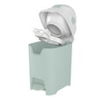 thumbnail image 5 of Foundations Mini Hands-Free Diaper Pail with Airtight Lid - Durable & Odorless Diaper Disposal, Large Capacity, Holds up to 30 Newborn Diapers, Refill with Any Bags - Green, 5 of 5