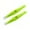 Green, variant on Majestic Bombay Fine Pointed Tweezers for Women and Men Stainless Steel, Black Yellow 2pcs.