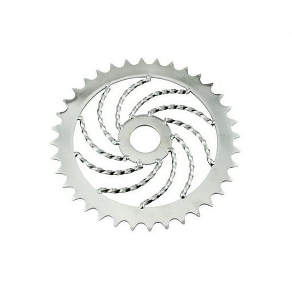 Lowrider Twisted Sprocket 36t 1/2 X 1/8 Chrome. for bicycles,for lowriders, beach cruiser, strech bikes,chopper cruiser
