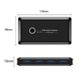 thumbnail image 4 of Interruptor Para Compartir Usb Conmutador Usb 3.0 2X4 2 Pc Que Comparten 4 Dispositivos Usb Para Teclado, Mouse, Impresora, 4 of 6