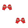 thumbnail image 3 of Qarigey 1 par de manoplas para niños pequeños, manoplas tejidas sencillas y cálidas para niños, fundas para los dedos que mantienen el rojo 2Conjunto, 3 of 6