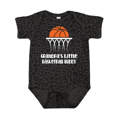 

Inktastic Grandpas Little Basketball Buddy Boys Gift Baby Boy Bodysuit