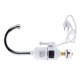 thumbnail image 4 of Grifo mezclador de agua caliente y fría con pantalla digital LED, duradero, calentador de agua, grifo para fregadero de cocina, grifo mezclador con boquilla, compatible con UE (blanco), 4 of 7
