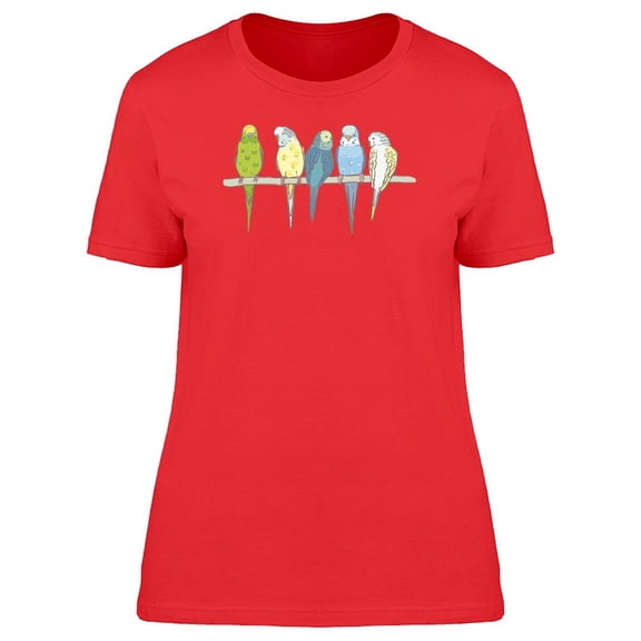Lovely Colorful Birds T-Shirt Women -Image by Shutterstock, Female x-Large